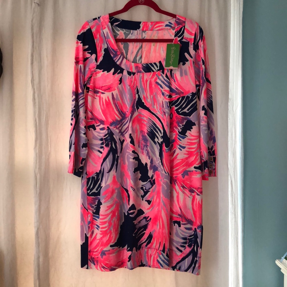 Lily Pulitzer Colorful Pattern 3/4 sleeve Dress